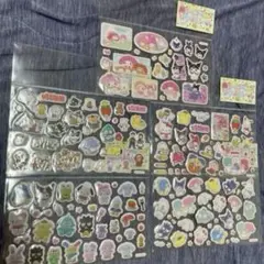サンリオ　いちご新聞 付録　ぷくぷくなかよしシール　全5種コンプ