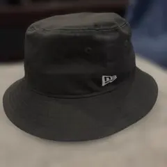 【美品】[ニューエラ] ハット ツイルコットン バケット01ブラック S/M ※