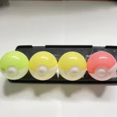 モンスターボール型カプセル 4個セット ポケモン くら寿司 カプセルのみ