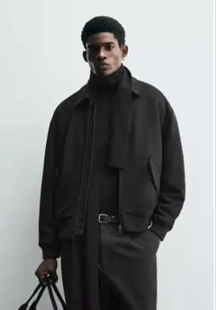 ZARA フェイクスエードキルティングジャケット
