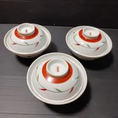 蓋付き丼 3客セット 山間窯（美濃焼）