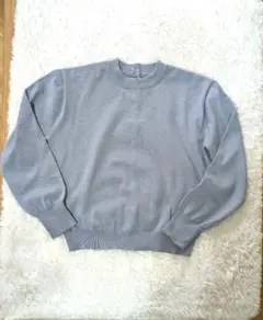 後ボタン　 コットンセーター