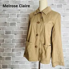 メルローズクレール コットン ジャケット ベージュ カバーオール B526