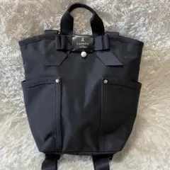 【美品】ランバンオンブルー　リュック バックパック　パール　リボン