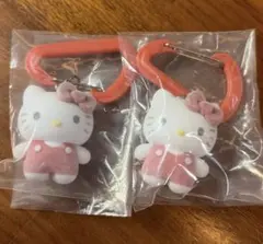 キティ サンリオ カラフルカラビナマスコットチャーム 2個セット ハローキティ