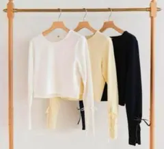 SleeveレースアップShortトップスのサムネイル