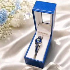 ANDRE MOUCHE アンドレムッシュ　腕時計　スイス製　花柄　ネイビー ANDRE MOUCHE アンドレムッシュ 腕時計 スイス製 花柄 ネイビー - メルカリ