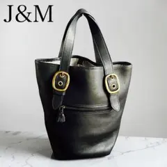 希少 美品級J& M DAVIDSON レザー トートバッグ ブラックのサムネイル