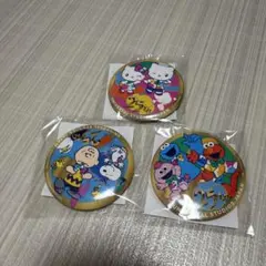 USJ 25周年記念キャラクター缶バッチ3個セット
