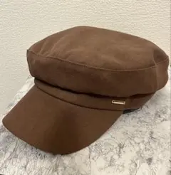 ブラウン キャスケット ゴールド金具　57.5cm 新品タグ付き　定価2640円