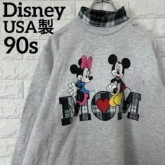 【USA製】90s ミッキーアンリミテッド　スウェット　トレーナーグレー1967
