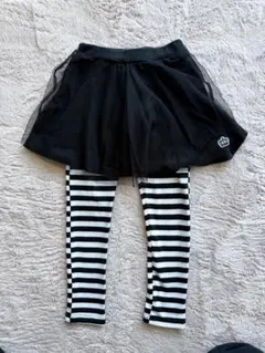 【BABYDOLL】チュールスカート付レギンス 10分丈スカッツ 110センチ