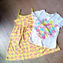 ブランシェス 花柄 ワンピース＆Tシャツ　チュニック