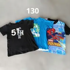 130サイズ　半袖Tシャツまとめ売り男の子スパイダーマン夏