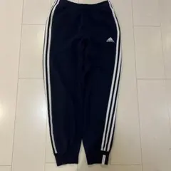 adidas トレーニングパンツ ネイビー 3本ライン150美品