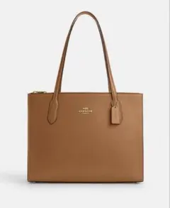 ローズ様COACH トートバッグ A4 レザー キャラメル ニーナキャリーオール