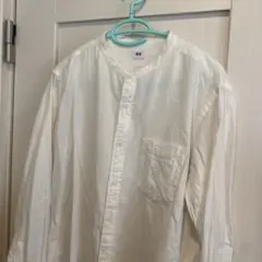 ユニクロ　ノーカラーシャツ　L