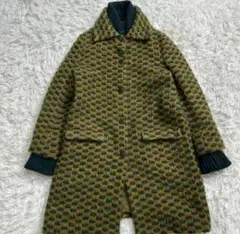 mina perhonen ミナペルホネン 総柄 ロングコート ダブルカラー 未使用/定価22.0万】ミナペルホネン mina perhonen swing
