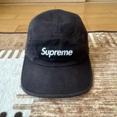 Supreme ブラック キャップ 調整可能