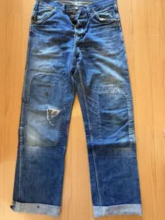 wrangler 11MW ボタンフライ　刺繍縦ベル　50s ゴーストポケット wrangler 11MW ボタンフライ 刺繍縦ベル 50s ゴーストポケット - メルカリ