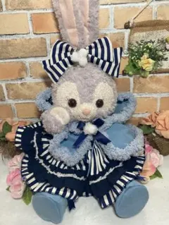 クリスマス　ステラルーS 水色ストライプワンピース６点コスチュウーム