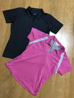 ナイキゴルフ　レディース　半袖　シャツ　2枚セット　黒　ピンク
