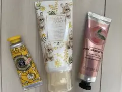 ハンドクリームセット（ミモザ・フローラル・ピンクグレープフルーツ）