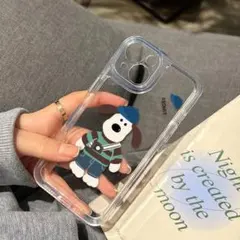 ワンちゃん スマホケース 【新入荷】 iPhone15ProMax 絵本 カメラ