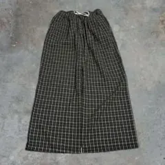 check pajama pants cityboy baggy 極太