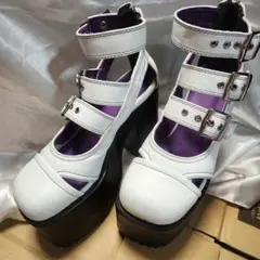 「YOSUKE/ヨースケ」厚底ベルティッドパンプス