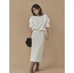 anuans ツイードタイトスカートのサムネイル