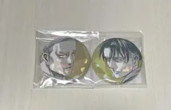 進撃の巨人 リヴァイ エルヴィン ホログラム缶バッジ anique