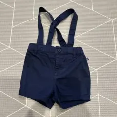 ベビー　1歳　セレモニー服　プチバトー　サスペンダー付きショートパンツ