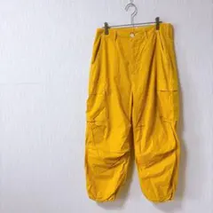 EDWIN カーゴパンツ イエロー M 裾ゴムワイド 春夏 メンズ バルーンのサムネイル