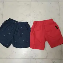 ハーフパンツ 2枚セット 90 95 100 男の子 半ズボン　ズボン　春　夏