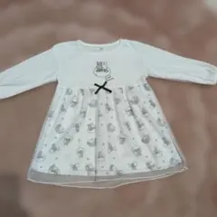 ミッフィー miffy 長袖 ワンピース チュール 90