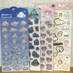 正規品　サンリオ　ぷくっとシール3枚、箔押しシール1枚　4枚セット