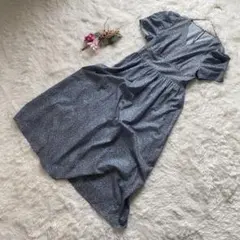 美品★【N.NaturalBeautyBasic】半袖Vネックワンピース(M)