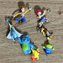 トイストーリー4・2 ゆらゆらつながるマスコット 7点セット