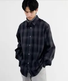 WYM LIDNM OMBRE CHECK LOOSE SHIRT