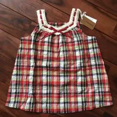 チェック柄トップス ☆新品☆ 80