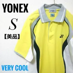 【美品】【YONEX】レディース冷感半袖TシャツポロシャツSイエローバドミントン