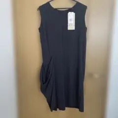 YECCA VECCA ノースリーブひざ丈ワンピース ネイビー 6