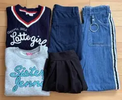 女の子キッズまとめ売り　トップス　ボトムス　スカート　160