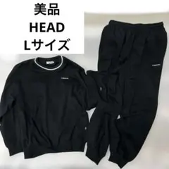 美品 メンズ HEAD スウェット Lサイズ 長袖トレーナー 上下セット 黒のサムネイル