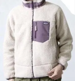 【美品】Patagonia ボアフリースジャケット・パープル　XL