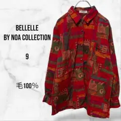 【BELLELLE BY NOA COLLECTION】レトロ長袖シャツ ウール