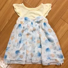 【美品】キムラタン　ワンピース　シェル柄