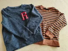 裏起毛トレーナー　2点　120