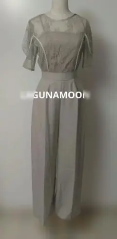 新品タグ付LAGUNAMOON LADYパネルレースドッキングコンビネゾン